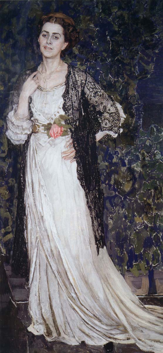 Alexander Yakovlevich GOLOVIN The Portrait of Mrs.Makovska